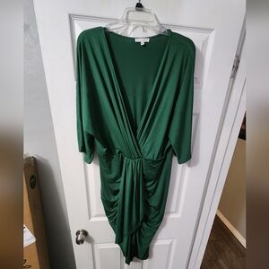 Hunter Green Mimi Midi Dress- Baltic Born